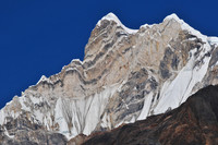 Yerupaja Chico from Jahuacocha, Huayhuash Circuit