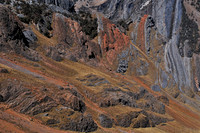 Slopes below Cerro Torre Punta, Quebrada Parlash, Huayhuash Circuit