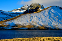 Evening light on the southwest ridge of Wawanaki from Laguna Ajwani