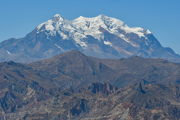 Illimani from Tupac Katari, La Paz