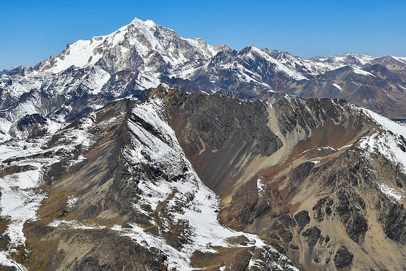 Huayna Potosi from the summit of Pico Austria