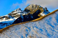 Evening light on the southwest ridge of Wawanaki from Laguna Ajwani