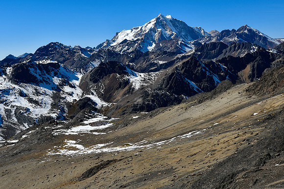 Huayna Potosí from Paso Aguja Negre