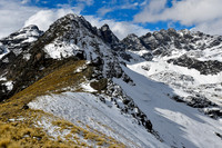 Wawanaki (on the right skyline) from its southwest ridge
