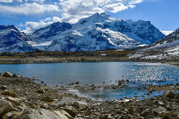Huayna Potosí from Laguna Canada