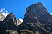 Two of the rocky peaks northwest of the Sendero Maria Josefa