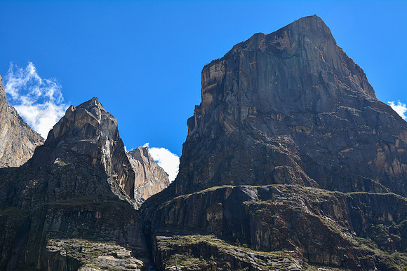 Two of the rocky peaks northwest of the Sendero Maria Josefa
