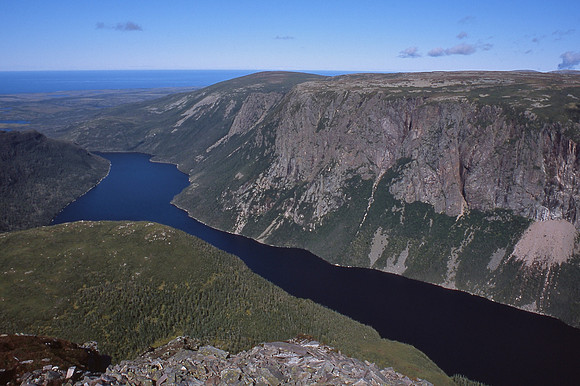 Ten Mile Pond from Gros Morne Mountain, Gros Morne National Park, Newfoundland and Labrador