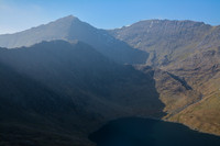 Snowdon and Garnedd Ugain from Y Lliwedd's northeast ridge