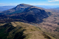 Moel Hebog and Moel Lefn from Trum y-Ddysgl on the Nantlle Ridge