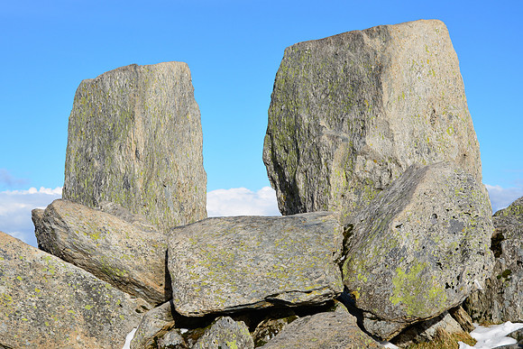 Adam and Eve on the summit of Tryfan