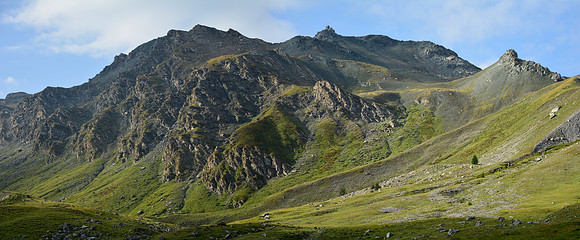 The Grand Vallon from the north side of the Col de Péas