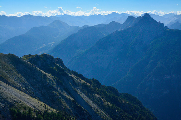 Looking southeast from the summit of Garnier