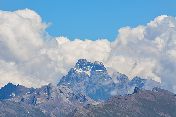 Monte Viso from the summit of Pic du Gazon