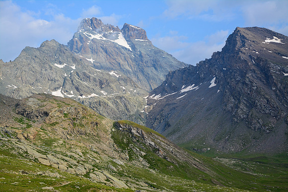 Monte Viso and Pointe Joanne from the Vallée du Guil