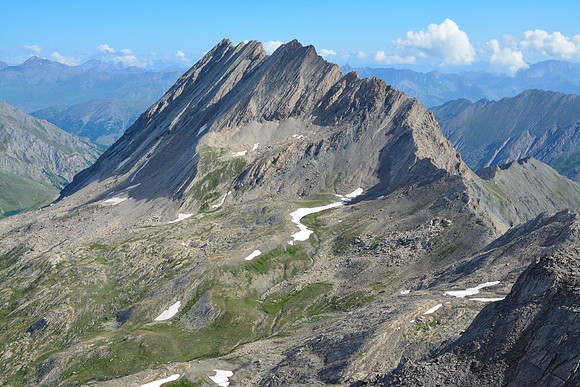 The Crête de la Taillante from the Pain du Sucre's west ridge