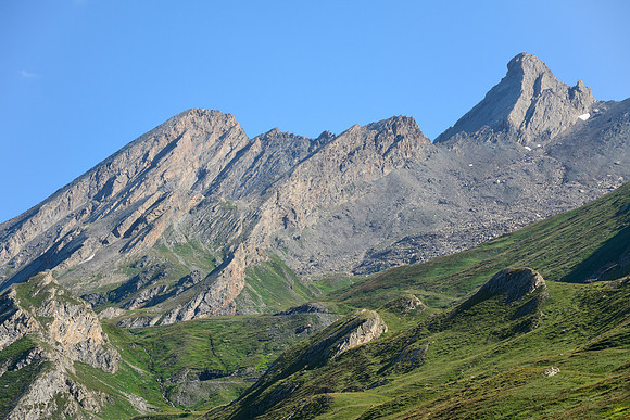The Pain du Sucre and Pic d'Asti from the Vallone dell Agnello