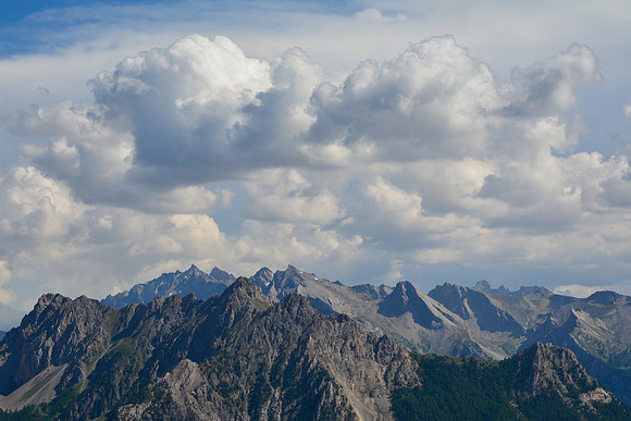 Looking southeast from the Refuge de Furfande