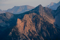 Looking southeast from the Refuge de Furfande at sunset