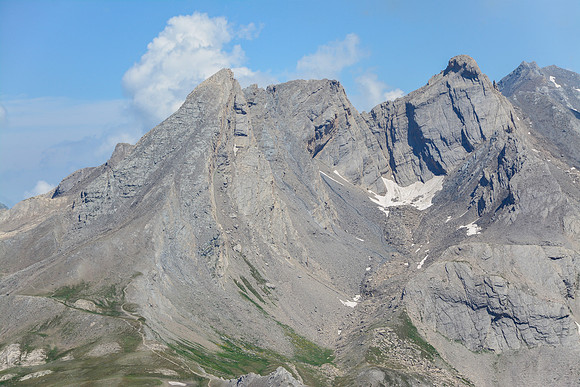 The Pain du Sucre and Pic d'Asti from the summit of Pic de Caramantran
