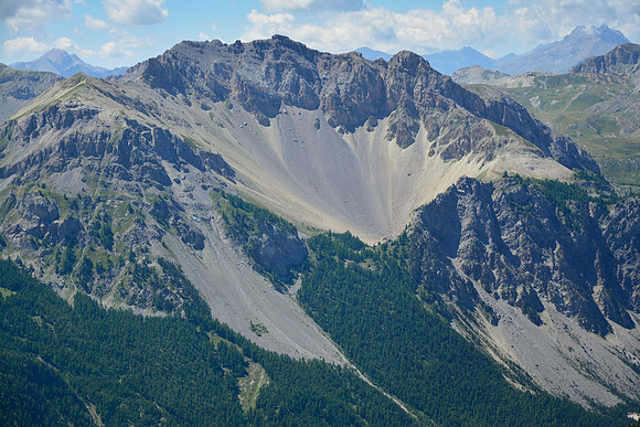 Pic du Cros from the summit of the Crête du Tronchet