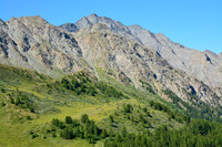 Pointe des Avers from the end of the Grand Canal route east of Saint Véran