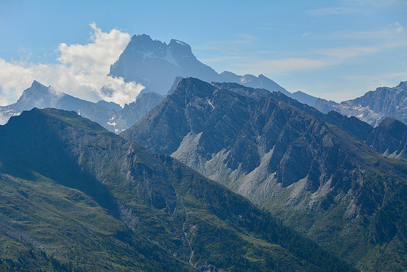 Monte Viso from the southern slopes of the Tête du Pelvas