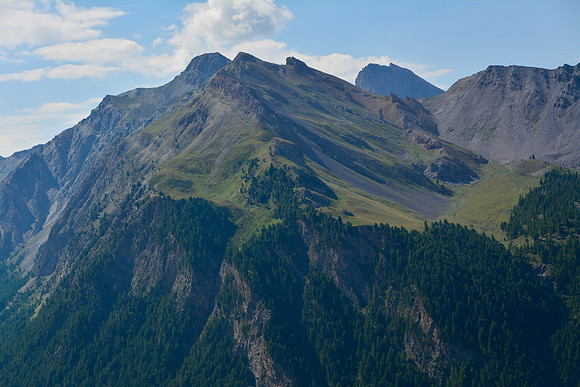The Queyrellet  from the trail above the Vallée du Cristillan