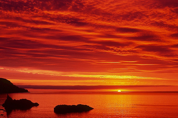 Hornvik Bay sunset, Hornstrandir Nature Reserve