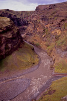 The Markarfljotgljufor Gorge near the Emstrur Hut
