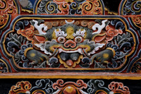 Woodcarving of Zeepata, Punakha Dzong
