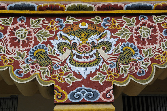 A painting of Zeepata on a shop building in Paro