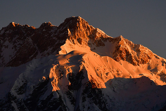 Sunrise on Kangchenjunga from just north of Danphebir Pass