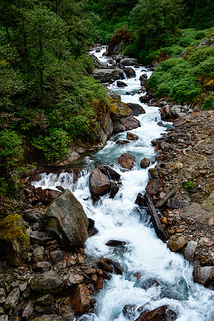 One of the rivers crossed en route to Yuksom