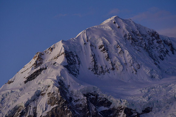 Kabru South just after sunset from the ridge northeast of Panding