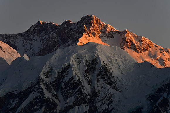 Sunrise on Kangchenjunga from just north of Danphebir Pass