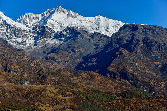 Kangchenjunga from the ridge southeast of Dzongri