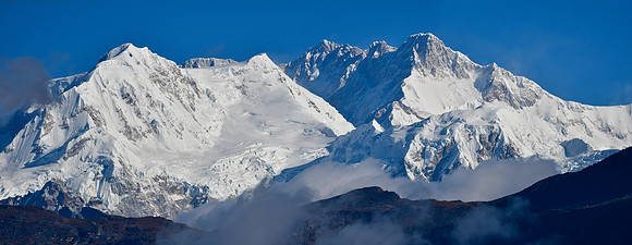 Kabru and Kangchenjunga from Dhor