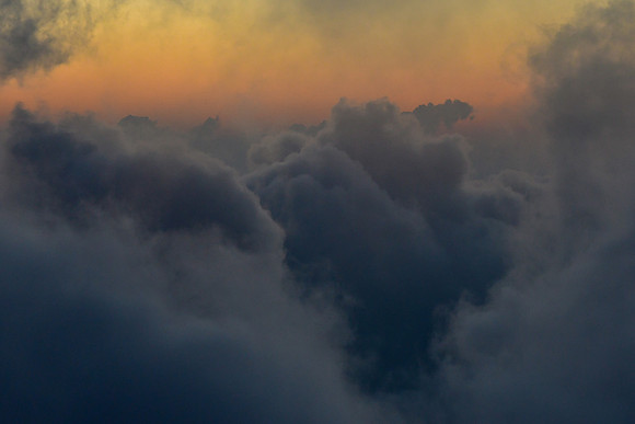 Clouds at sunset from Dhor