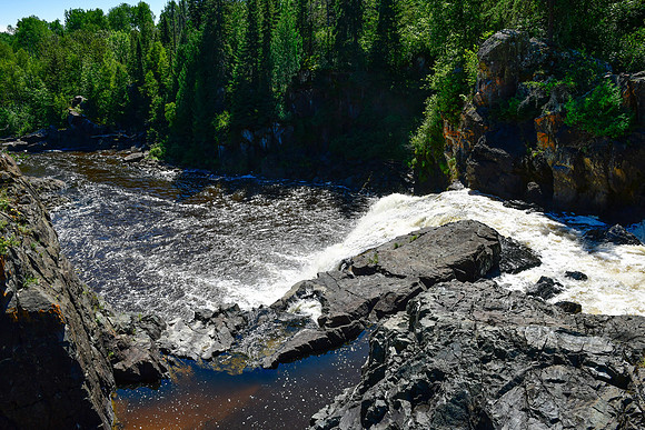 High Falls from above, Kap-Kig-Iwan Provincial Park