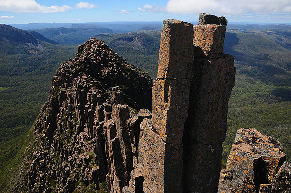 Looking northeast from the summit of The Acropolis, Cradle Mountain-Lake St. Clair National Park