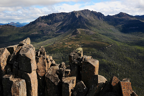 Mount Ossa from the summit of Mount Pelion East, Cradle Mountain-Lake St. Clair National Park