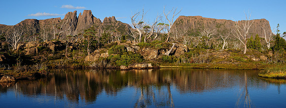 Mount Geryon and The Acropolis from Lake Elysia, The Labyrinth, Cradle Mountain-Lake St. Clair National Park