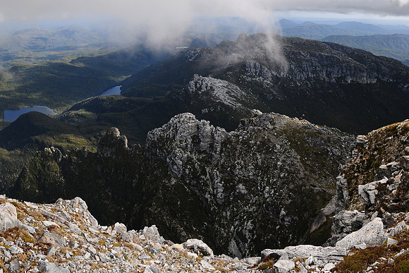 Clytemnestra from the summit of Frenchman's Cap, Franklin-Gordon Wild Rivers National Park