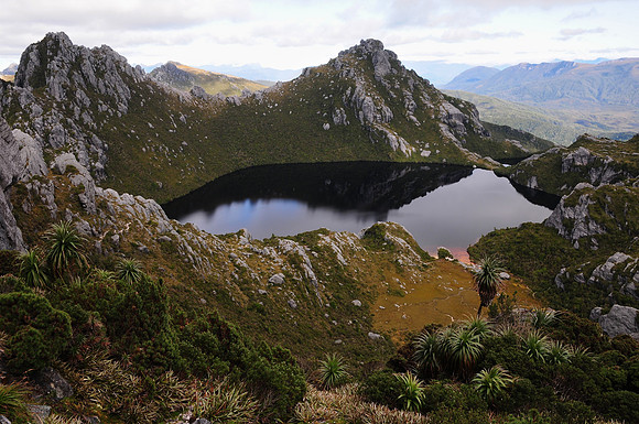 Lake Oberon, Mount Pegasus and Pegasus South, Western Arthur Range, Southwest National Park