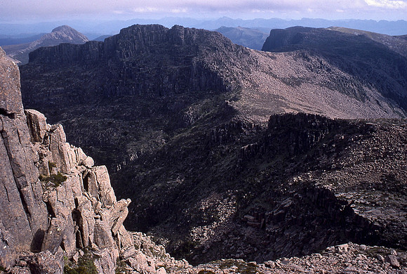 Mount Lot from Mount Anne, Southwest National Park