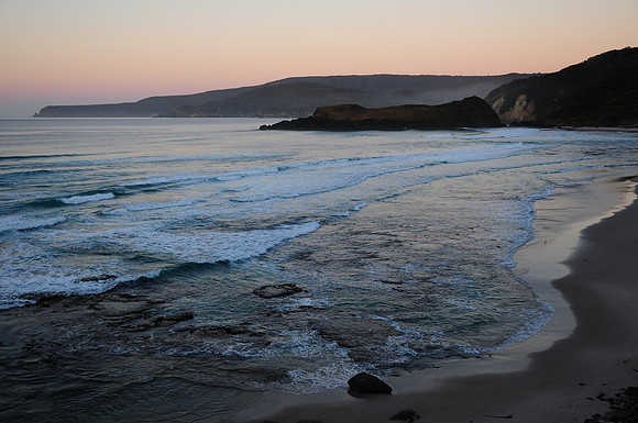 South Cape Bay before sunrise, South Coast Track, Southwest National Park
