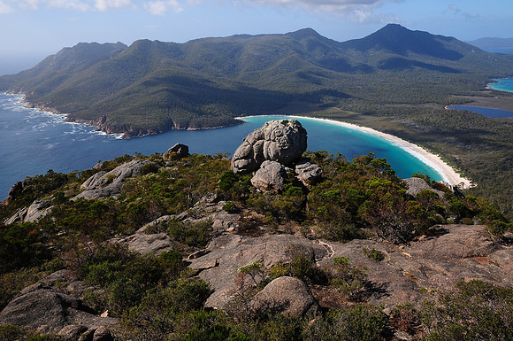Wineglass Bay from the summit of Mount Amos, Freycinet National Park