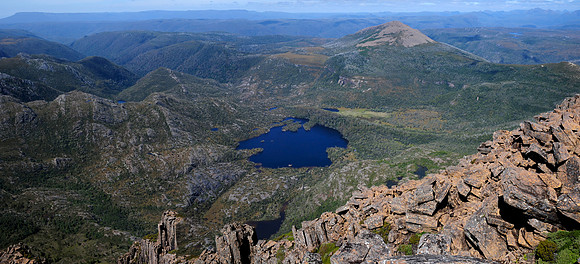 Lake Rodway and Mount Emmett from the summit of Cradle Mountain, Cradle Mountain-Lake St. Clair National Park