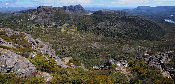 The Valley of Hinom from the summit of Mount Jerusalem, Walls of Jerusalem National Park